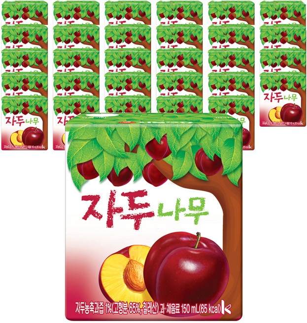 서울우유 자두나무 과일주스, 150ml, 48개