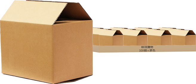 咪咪購物 11號紙箱 14 x 8 x 10cm 原色 瓦楞紙箱 包裝紙箱, 100個