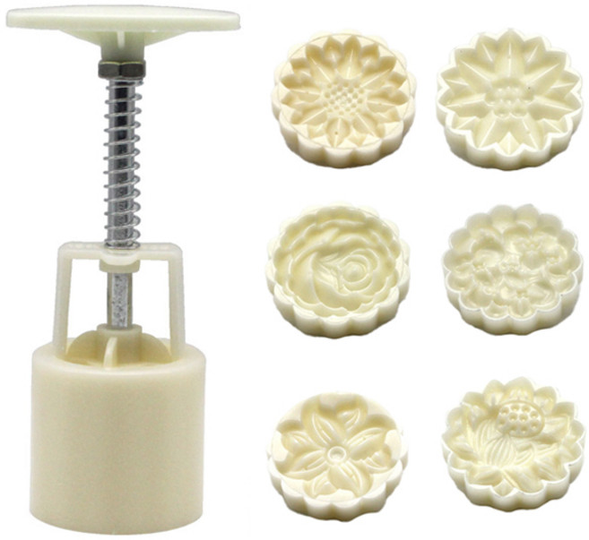 월병스탬프 + 몰드 6종 세트, 1세트, 랜덤 발송