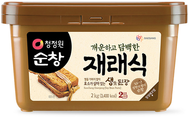 청정원순창 재래식 생된장, 2kg, 1개