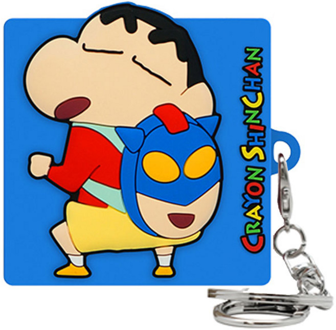 Shinchan 蠟筆小新 Galaxy Buds 2 Pro / Buds 2 / Buds Pro / Buds Live 通用矽膠保護殼, 蠟筆小新 動感超人 藍色, 單一商品