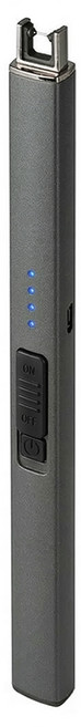 USB充電脈衝香薰蠟燭點火器, 灰色, 1個