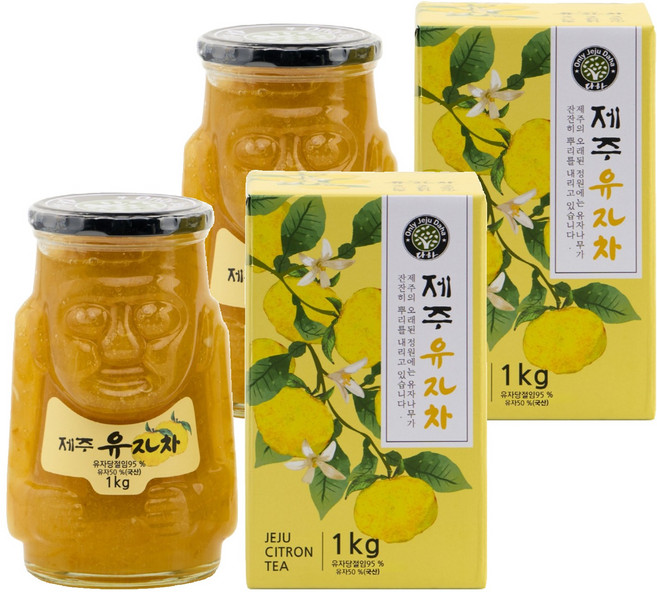 다하 제주 유자차, 1kg, 1개입, 2개