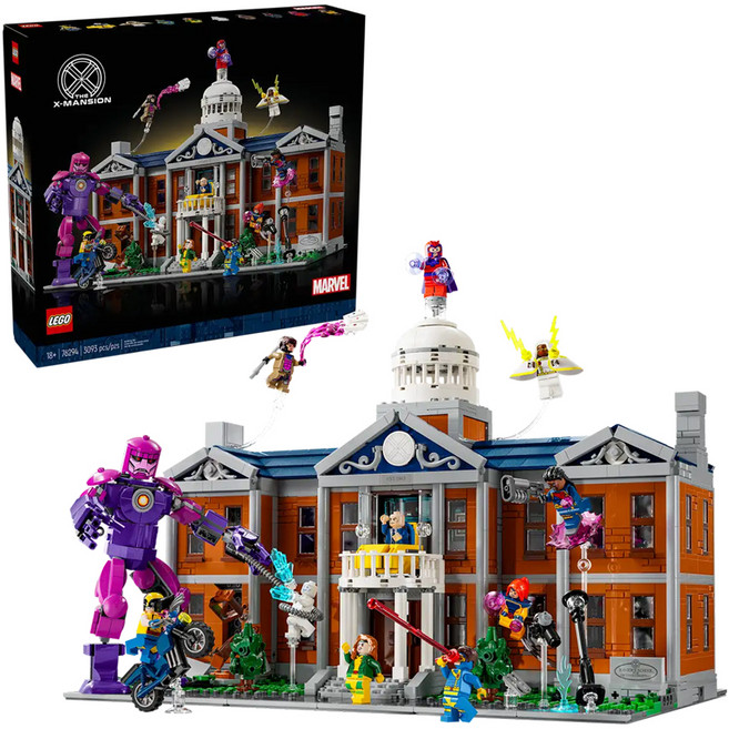 LEGO 樂高 76294 X-Men: The X-Mansion 積木玩具, 1盒, 漫威系列 X學院 多色