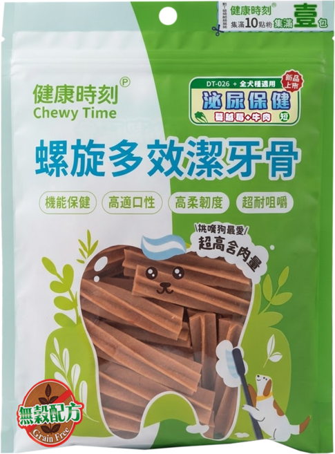 Chewy Time 健康時刻 全犬螺旋無穀潔牙骨 短, 1包