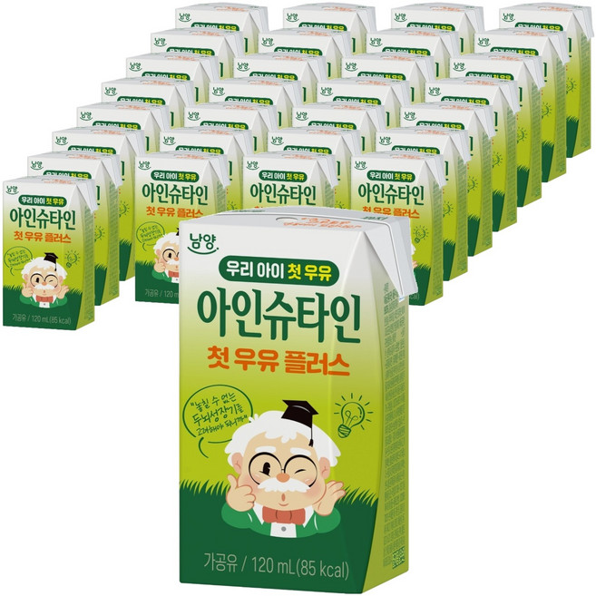 아인슈타인 첫우유 플러스 우유, 120ml, 96개