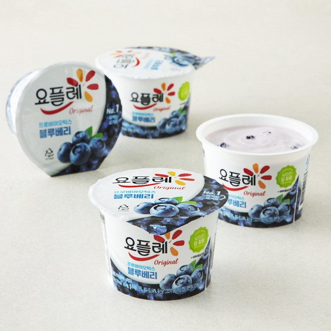 요플레 오리지널 블루베리 4p, 720g, 1개