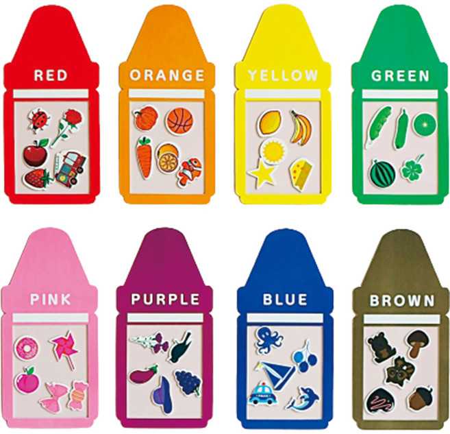 맘스보드 유아용 컬러플레이 실내 학습 자석교구 세트, 혼합색상, 1세트