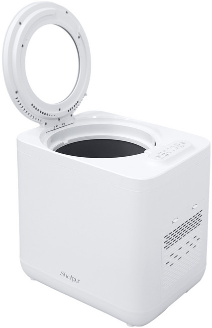 쉘퍼 건조분쇄 투명창 T타입 음식물 처리기 가정용 4L, DFFP-300, 화이트