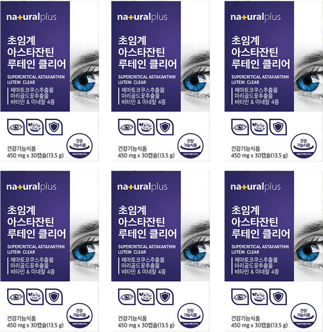 naturalplus 蝦紅素葉黃素膠囊, 30顆, 6盒