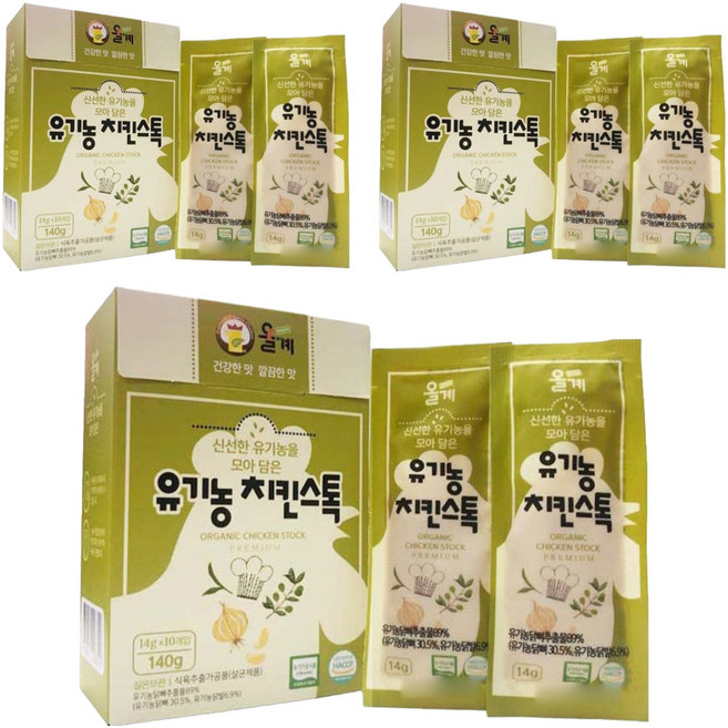 올계 유기농 치킨스톡, 14g, 30개