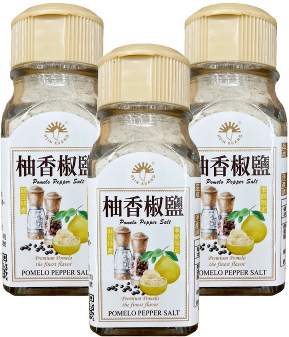 新光洋菜 柚香椒鹽, 50g, 3瓶