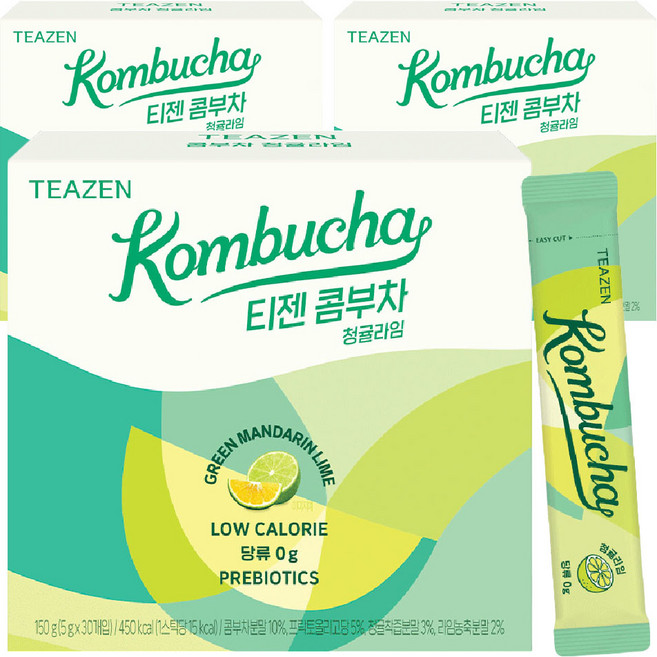 티젠 콤부차 청귤라임, 5g, 30개입, 3개