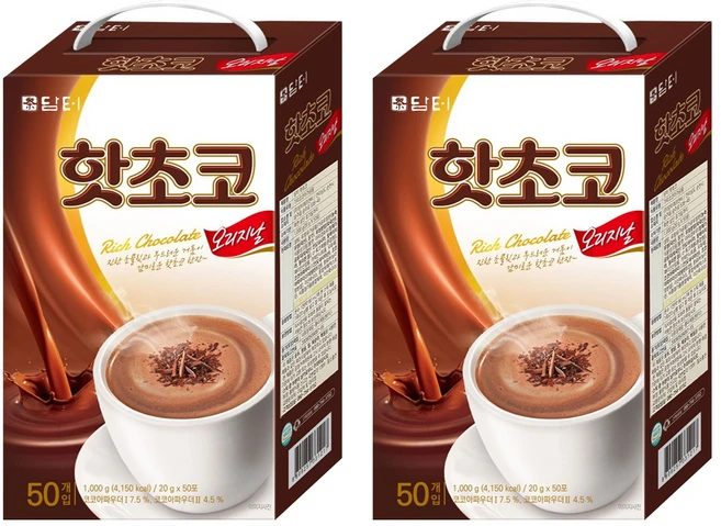 담터 핫초코 분말, 20g, 50개입, 2개 - 쿠팡