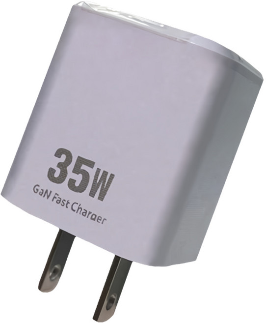 eZGO PHONE ACCESSORIES 35W 雙埠 GaN 充電器 PD快充 USB-A + Type-C 紫色