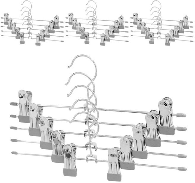 네이쳐리빙 논슬립 코팅 회전형 치마 바지 옷걸이, 그레이, 20개