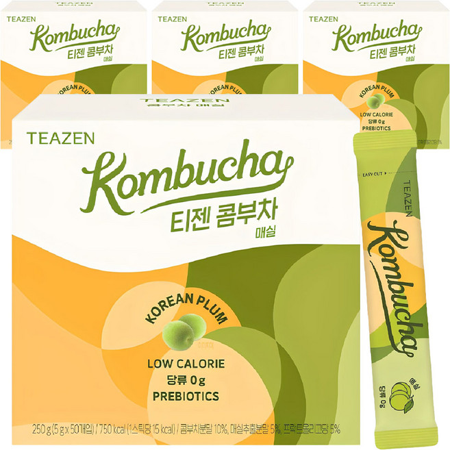 티젠 콤부차 매실, 5g, 50개입, 4개