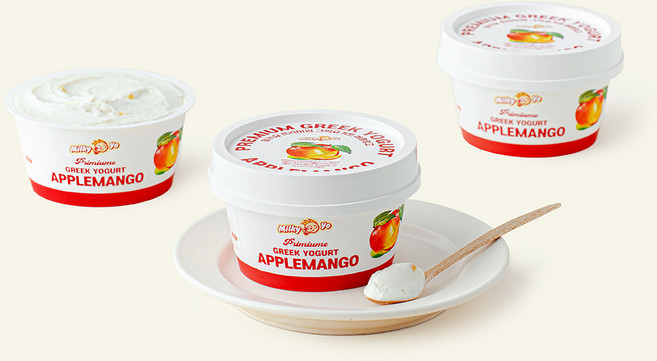 밀키요 프리미엄 그릭 요거트 애플망고, 100g, 3개