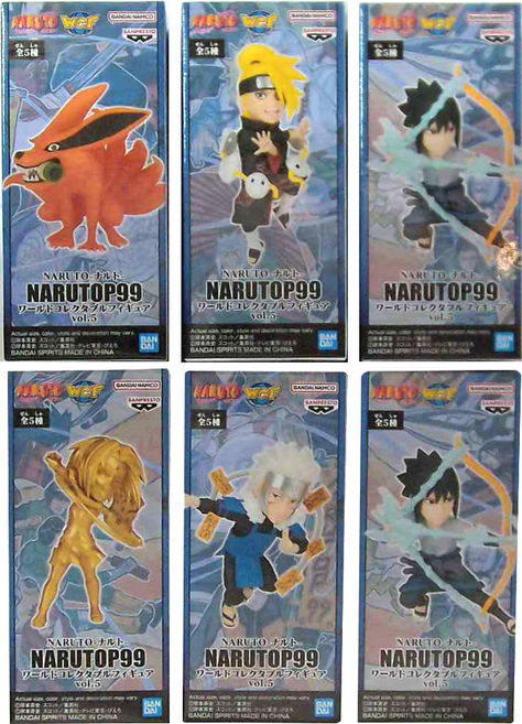 BANPRESTO 火影忍者 NARUTOP99 WCF VOL.5 公仔 Set, 1組