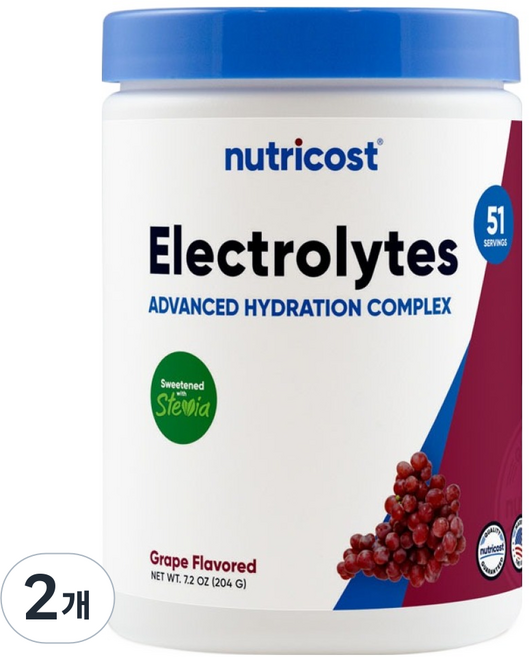 nutricost 電解質補水 葡萄口味, 204g, 2個
