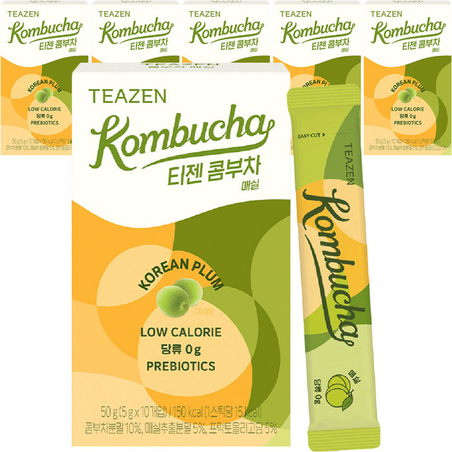 티젠 콤부차 매실, 5g, 10개입, 6개