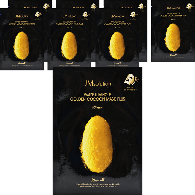 JMsolution 肌司研 黃金蠶絲蛋白水光面膜 提亮 皺紋 雙重功效, 1片, 8組