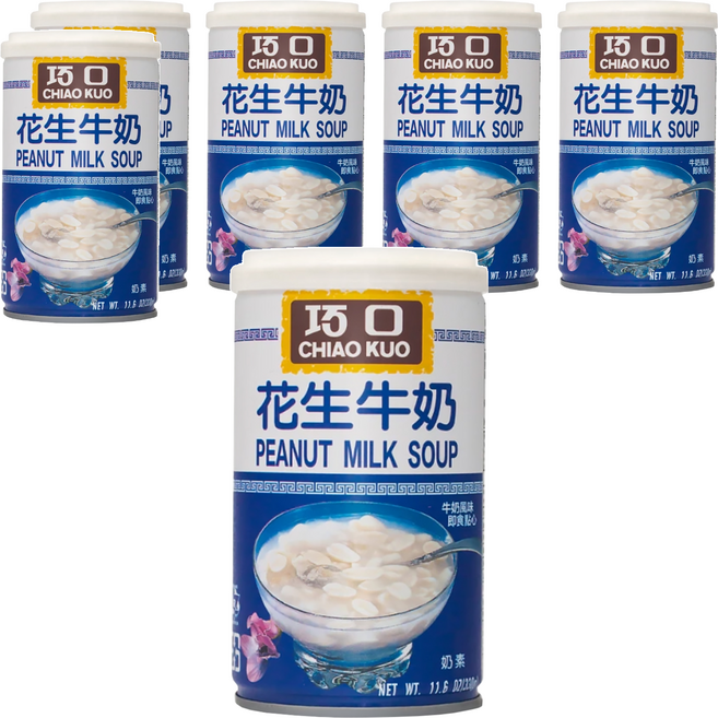 巧口 花生牛奶, 330g, 6罐