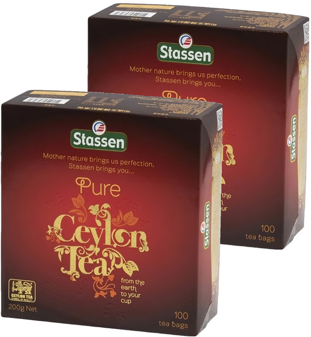 Stassen 司迪生 錫蘭紅茶, 2g, 100包, 2盒