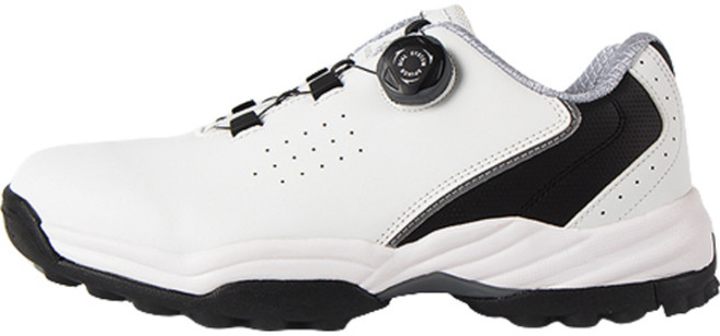 FOURSENSE 男款日常旋鈕式防水高爾夫球鞋