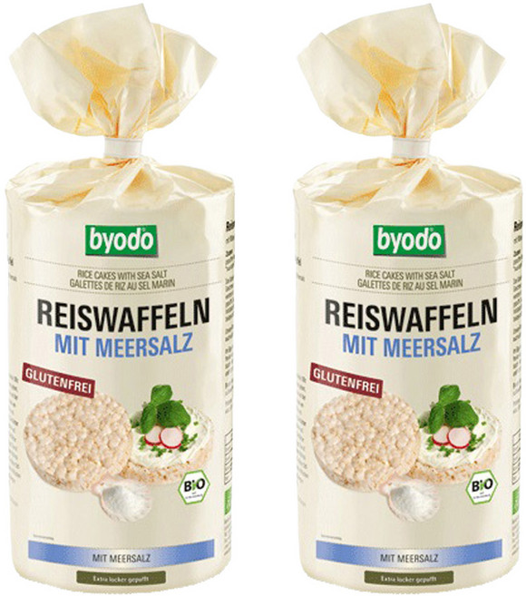 뵤도 유기농 쌀뻥튀기 가염, 2개, 100g