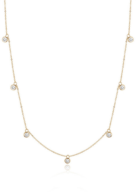 새미쥬얼리 베젤 모이사나이트 목걸이 2mm + 4cm여유줄