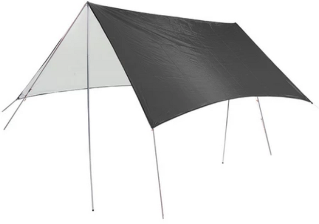 天幕 車邊帳 炊事帳 客廳帳 銀膠隔熱 1.6kg, 銀灰色