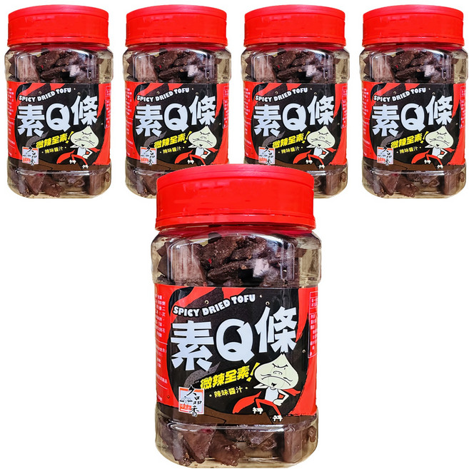 久品香 豆干 素Q條, 350g, 5罐