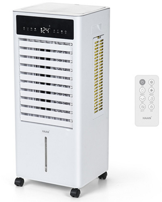 한경희생활과학 리모컨형 폭포 얼음 대용량 3면파워 AI 기능 에어쿨러 10L 냉풍기, HAAN-L601