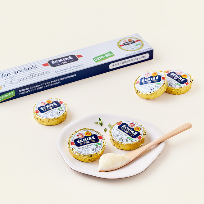 에쉬레 가염 버터 5입, 100g, 1개