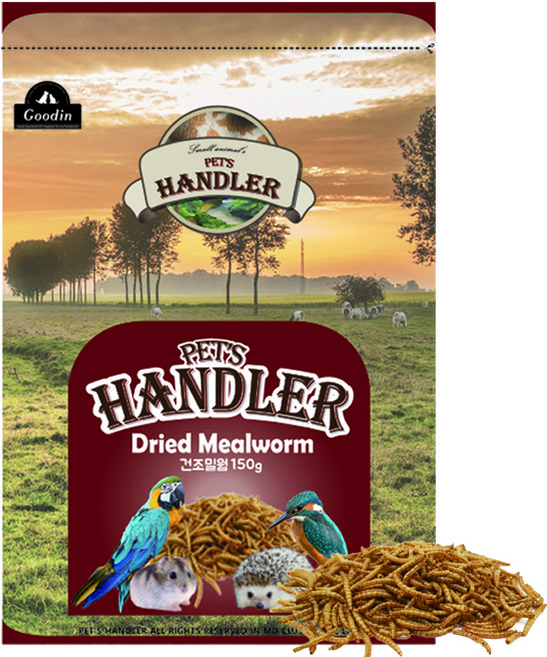 펫츠핸들러 건조밀웜 소동물 사료, 150g, 1개