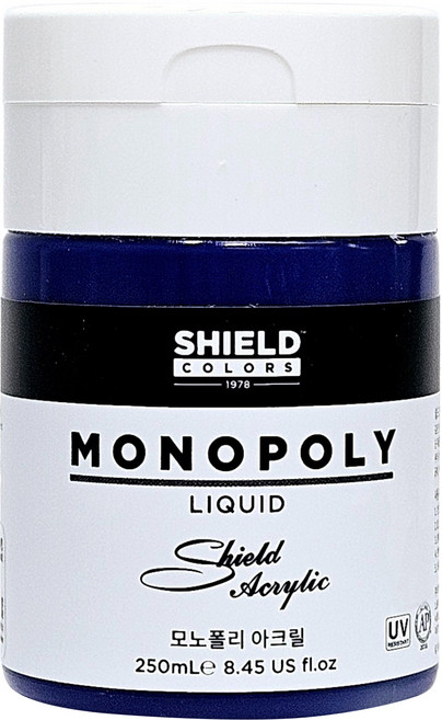 쉴드 모노폴리 아크릴물감 646 Cyanine Blue, 250ml, 1색