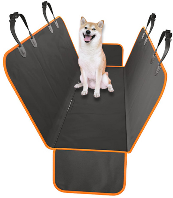 씨로이 반려동물 풀커버 방수 카시트, 오렌지, 1개