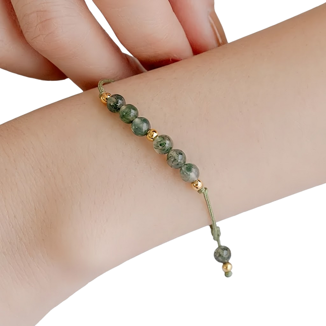 RADIANT STAR 璀璨之星 玉石 海上叢林水草瑪瑙可調節手環 KTL692