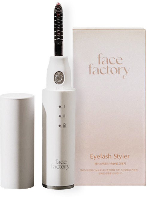 페이스팩토리 아이래쉬 스타일러 속눈썹 고데기, 화이트, FF-14