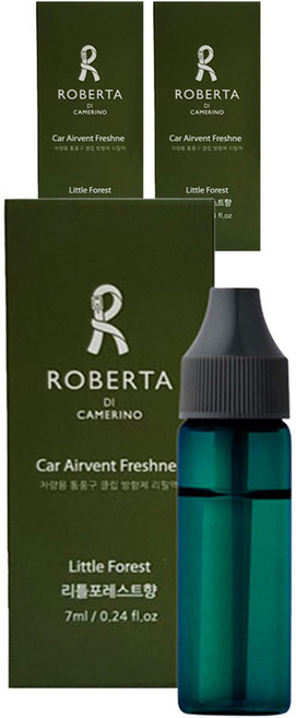 로베르타디까메리노 차량용 송풍구 방향제 리필 7ml, 3개