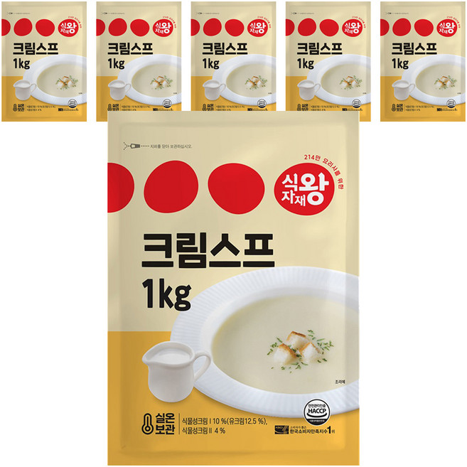 식자재왕 크림스프, 1kg, 6개