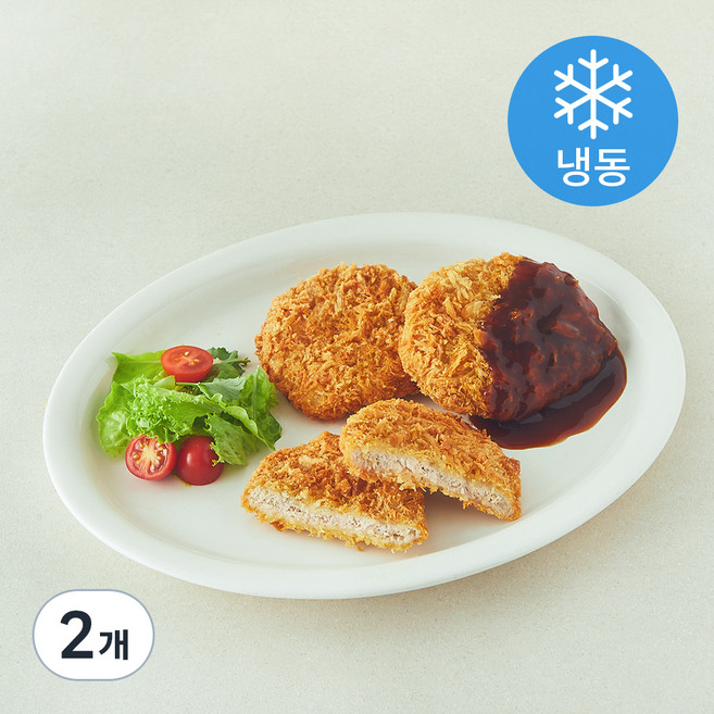 하늘푸드 눈꽃 순살 등심 돈까스 10개입 (냉동), 1kg, 2개