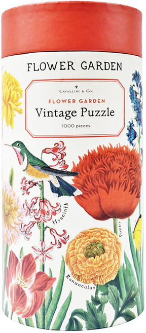 CAVALLINI&CO. 拼圖, 花園 Flower Garden, 1000片, 1罐