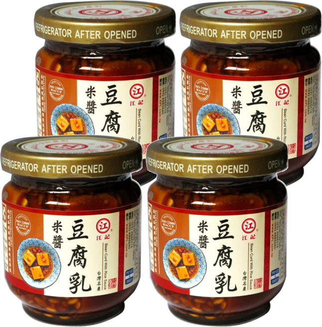 江記 米醬豆腐乳, 200g, 4罐