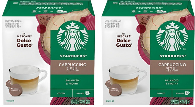 스타벅스 카푸치노 캡슐커피, 5.5g, 12개입, 2개