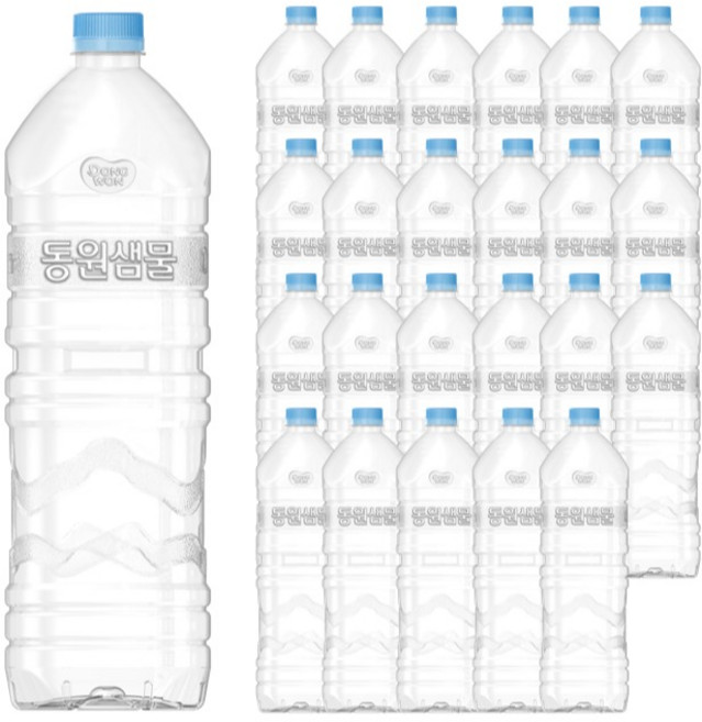 동원샘물 무라벨, 2L, 24개