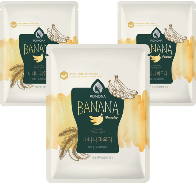 포모나_바나나파우더, 800g, 3개