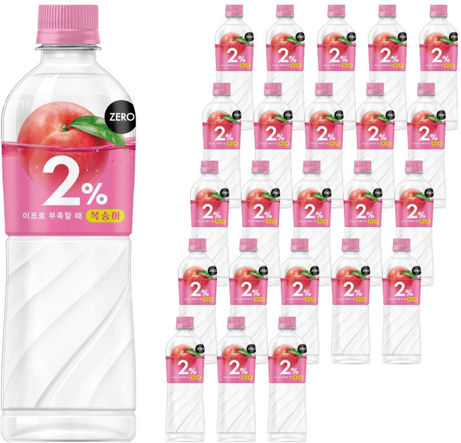 이프로 부족할때 제로 복숭아, 500ml, 24개