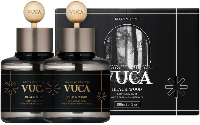 뷰카 센트 클래식 차량용 디퓨저 100ml, 블랙우드, 2개